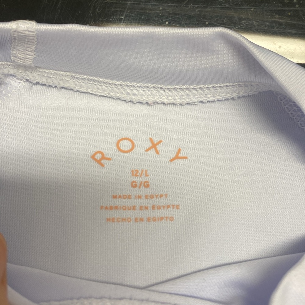 Girls Roxy long sleeve rashguard swim top - Picture 5 of 5